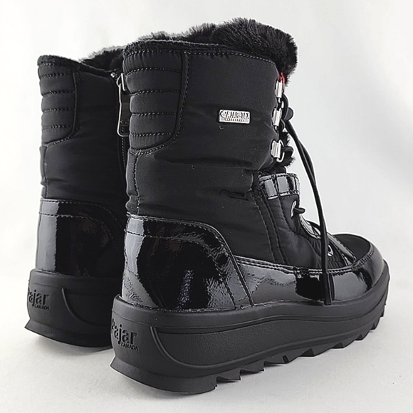 PAJAR Youth Tacey Black Winter Waterproof Zip Up Boot Thermal -30°C Size US 1.5 - Picture 7 of 16